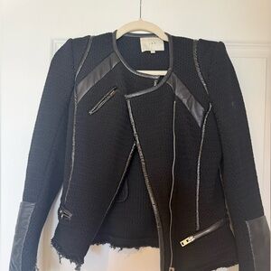 IRO Black Jacket with Leather Accents